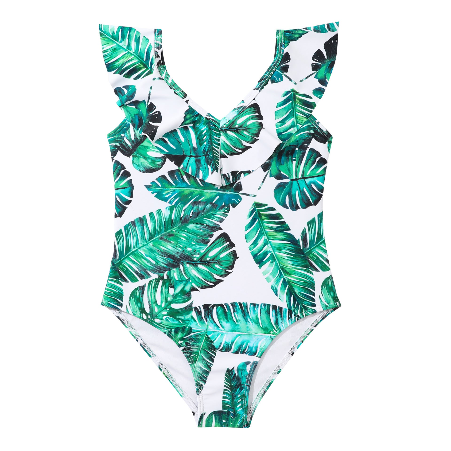 Wholesale Kids One Piece Backless Print Swimwear