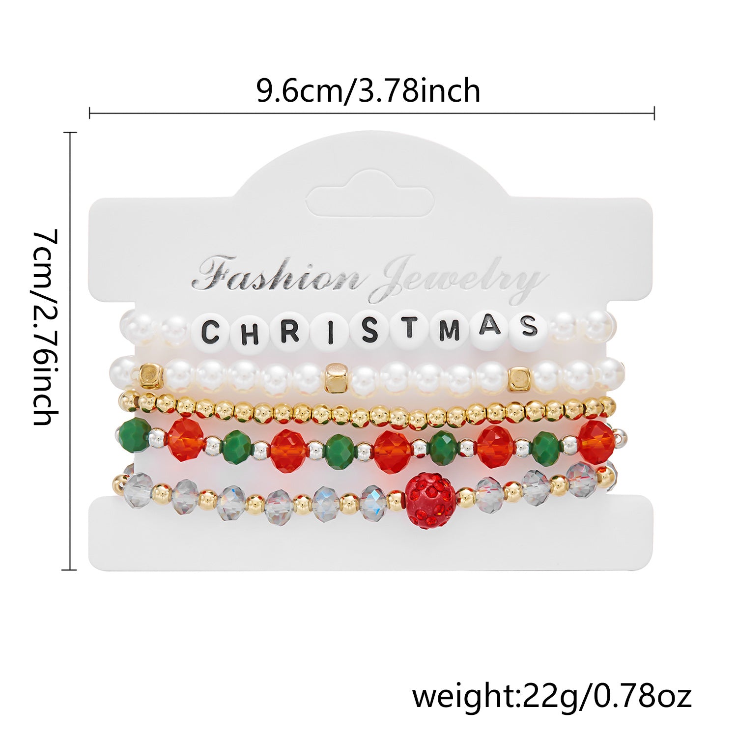 Wholesale Christmas Combination Paper Card Bracelet