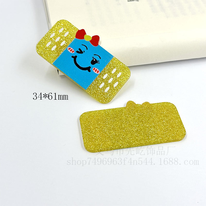 Wholesale 10pcs Acrylic Loose Powder Cartoon Handmade Diy Material Accessories