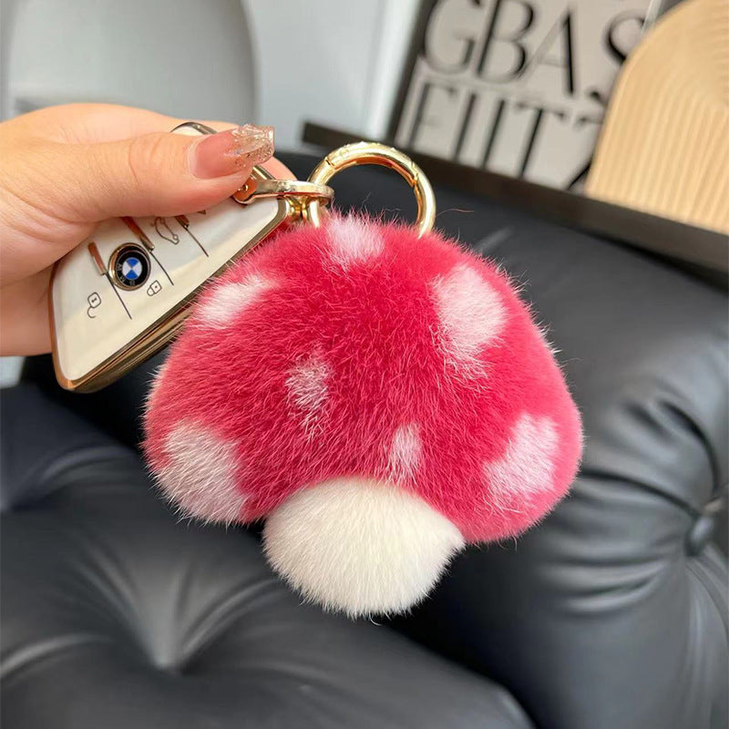 Wholesale Plush Mushroom Keychain