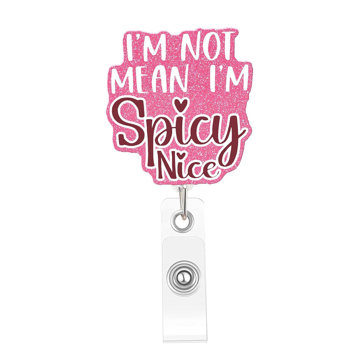 Wholesale Pink medical staff name tag  Badge Reels