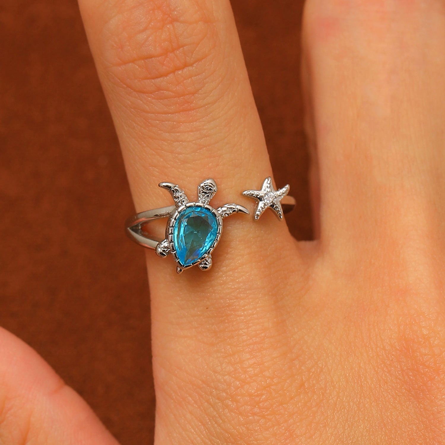 Wholesale Ocean Theme Starfish Turtle Stud Earrings For Women Trendy Alloy Jewelry Accessory Summer Beach Party Earrings Boutique Resale