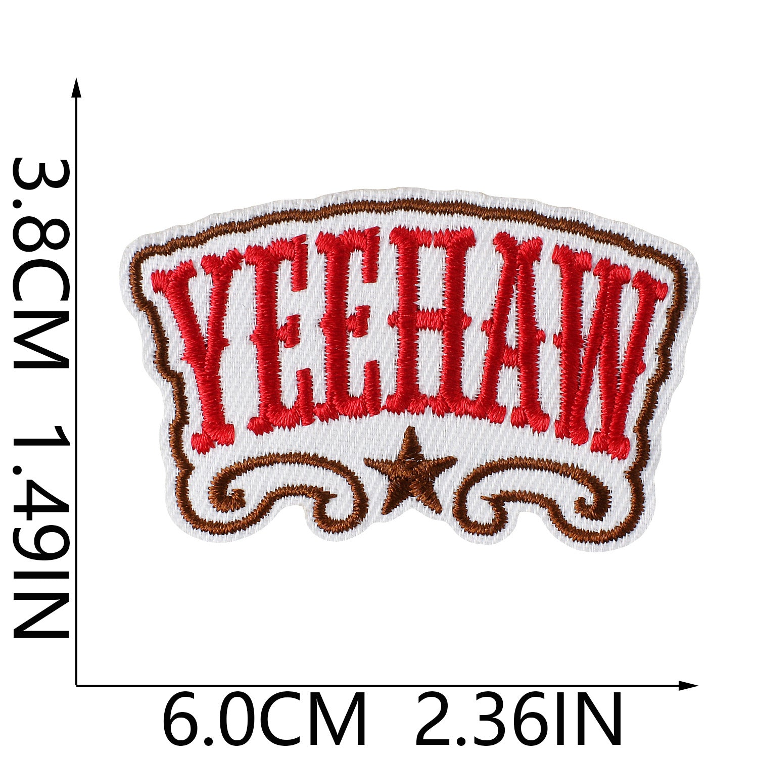 Wholesale Retro Western Cactus Embroidered Patch Iron On Apparel Fashion Accessory