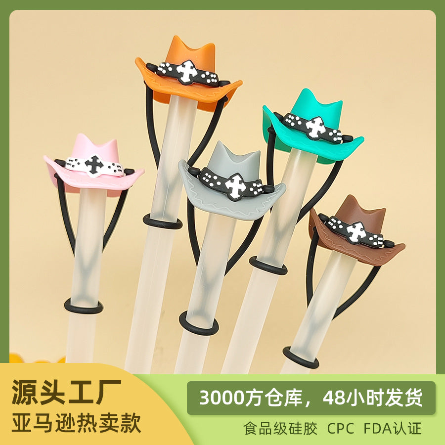 Wholesale 20pcs Food grade silicone hat straw cover