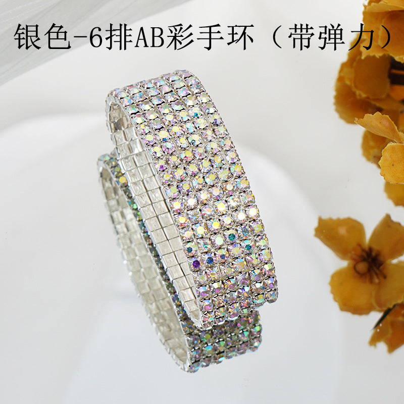 Wholesale Colored Rhinestones Sweet Crystals Bracelet