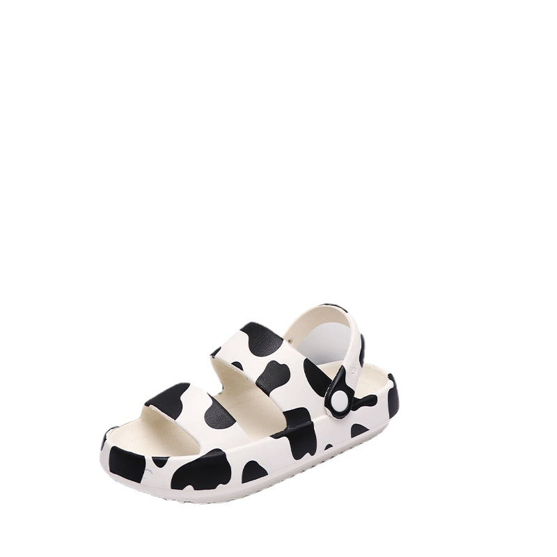 Wholesale Summer EVA Cow Platform Sandals