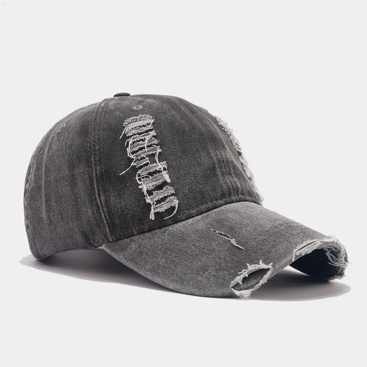 Wholesale Denim Vintage Washed Holes Versatile Fashion Baseball Cap