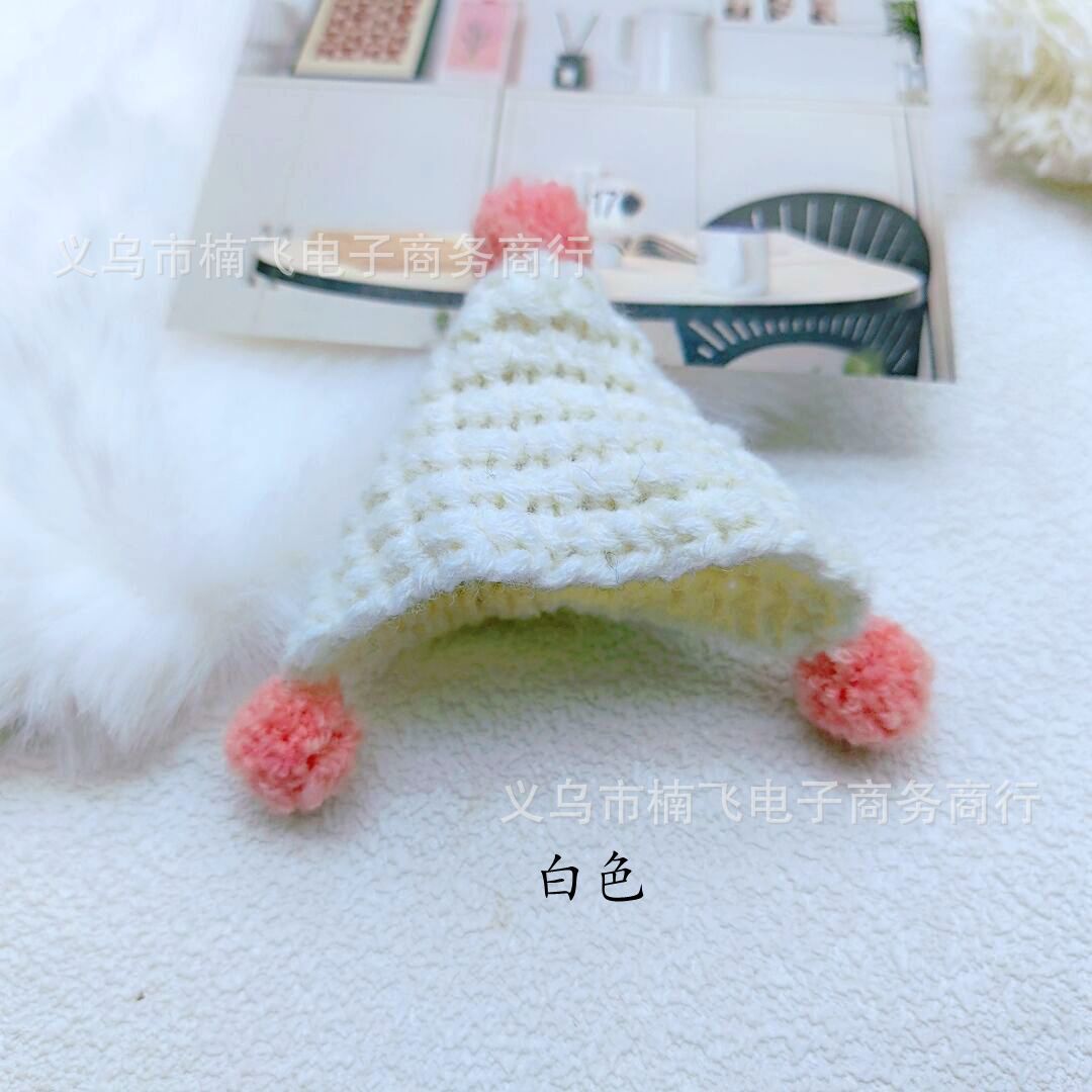 Wholesale Mini Handmade Knitted Cartoon Hat  Doll  Accessories