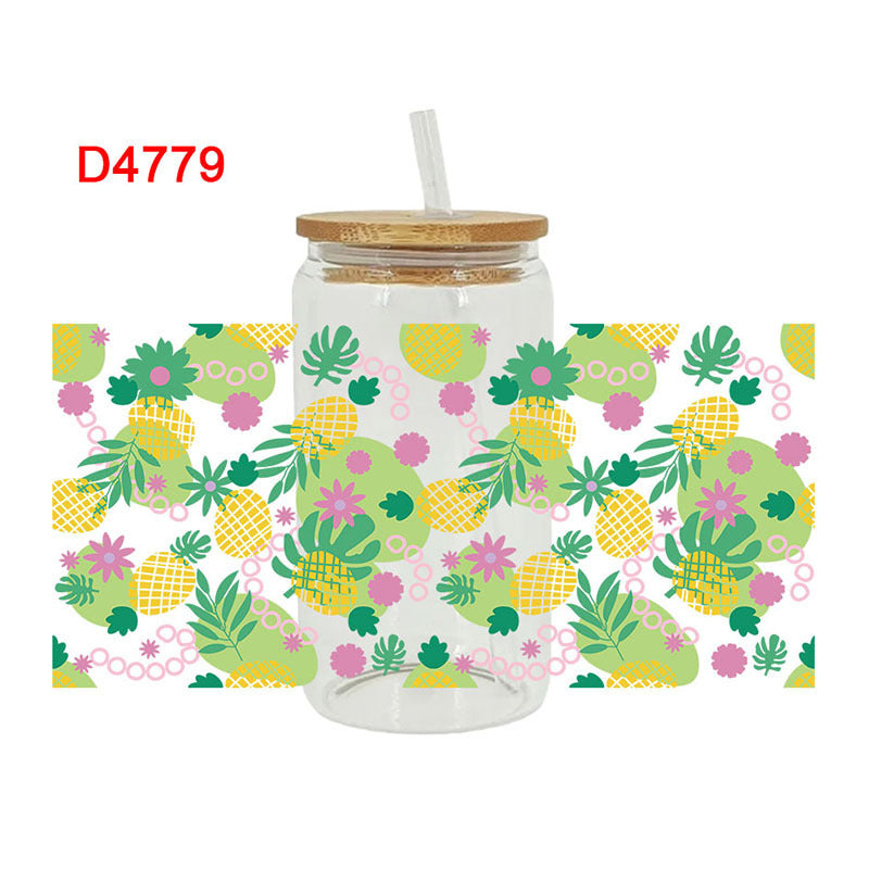 WholesaleYellow Flower Sunflower  16oz Cup UV DTF Wraps