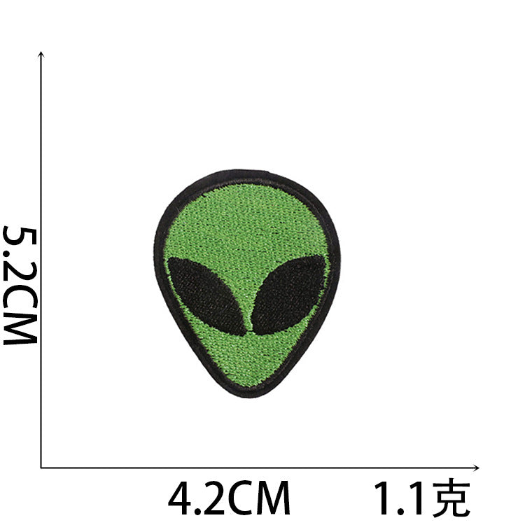 Wholesale Polyester Iron On Embroidered Patches Astronaut Space Rocket Design DIY Decorative Applique For Clothing Boutique Resale