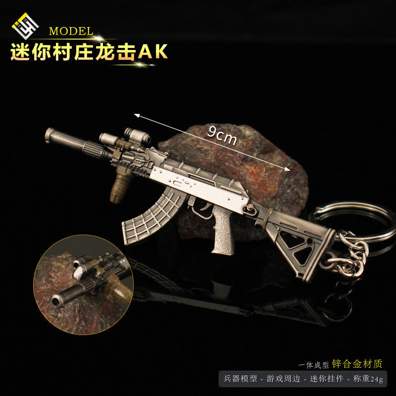 Wholesale Mini Pump Shotgun Sniper Rifle Alloy Model Keychain Pendant