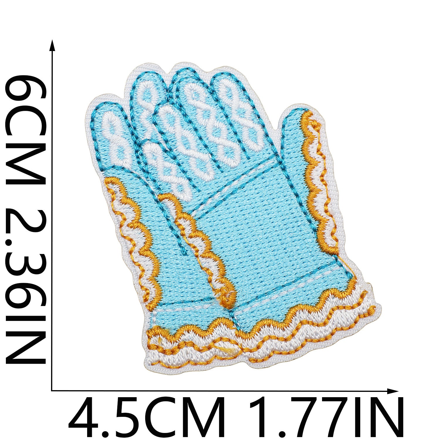 Wholesale Western Cowboy Shell Embroidered Patch Polyester Heat Transfer Applique For Clothing Casual Decorative Accent And Resale