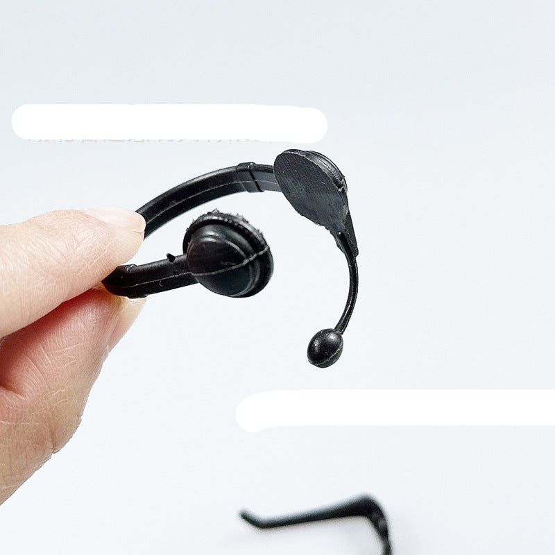 Wholesale 12 Points Doll House Accessories bjd Pocket Scene Ornaments Shooting Props Mini Glasses Miniature Small Headphone Model