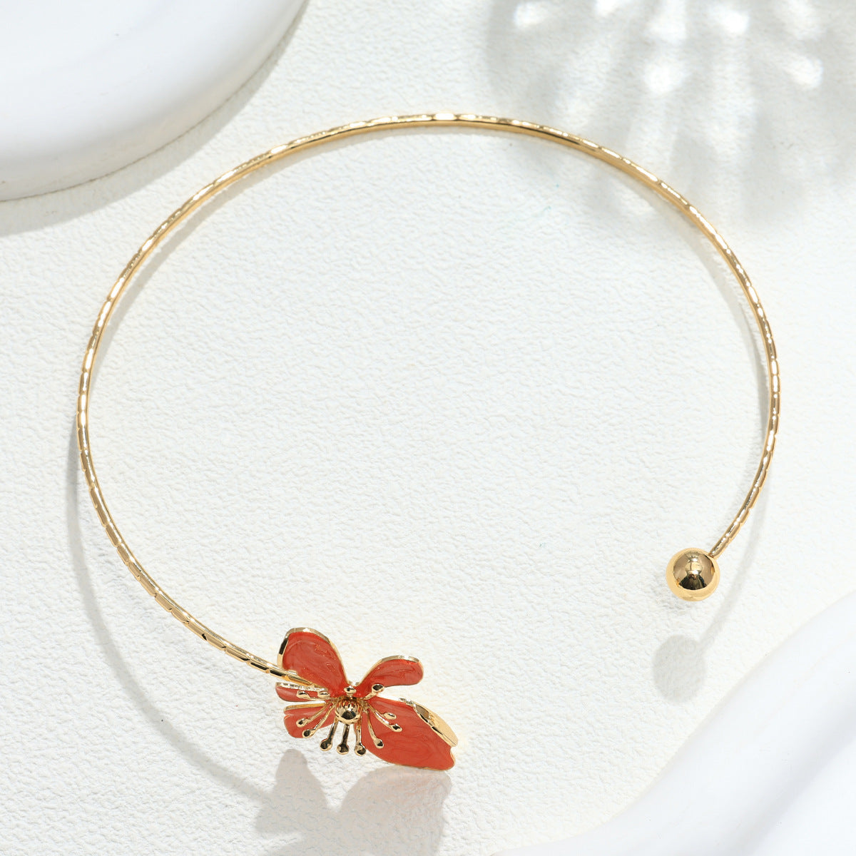 Wholesale Vintage Trendy Flower Choker Necklace For Women Alloy Pendant Jewelry Chic Everyday Fashion Accessory Gift