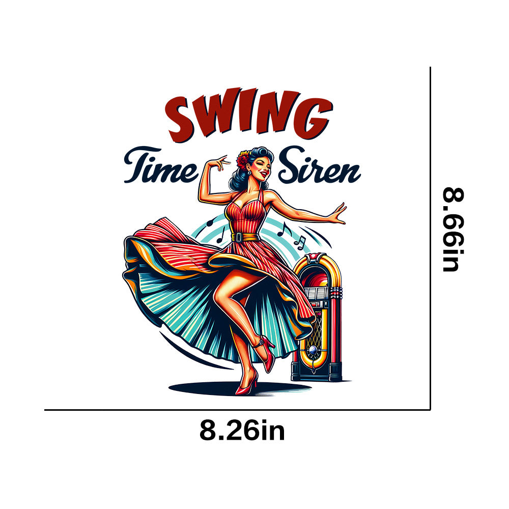 Wholesale 10pcs Retro poster girl UV DTF Ready to Press Transfers Wraps