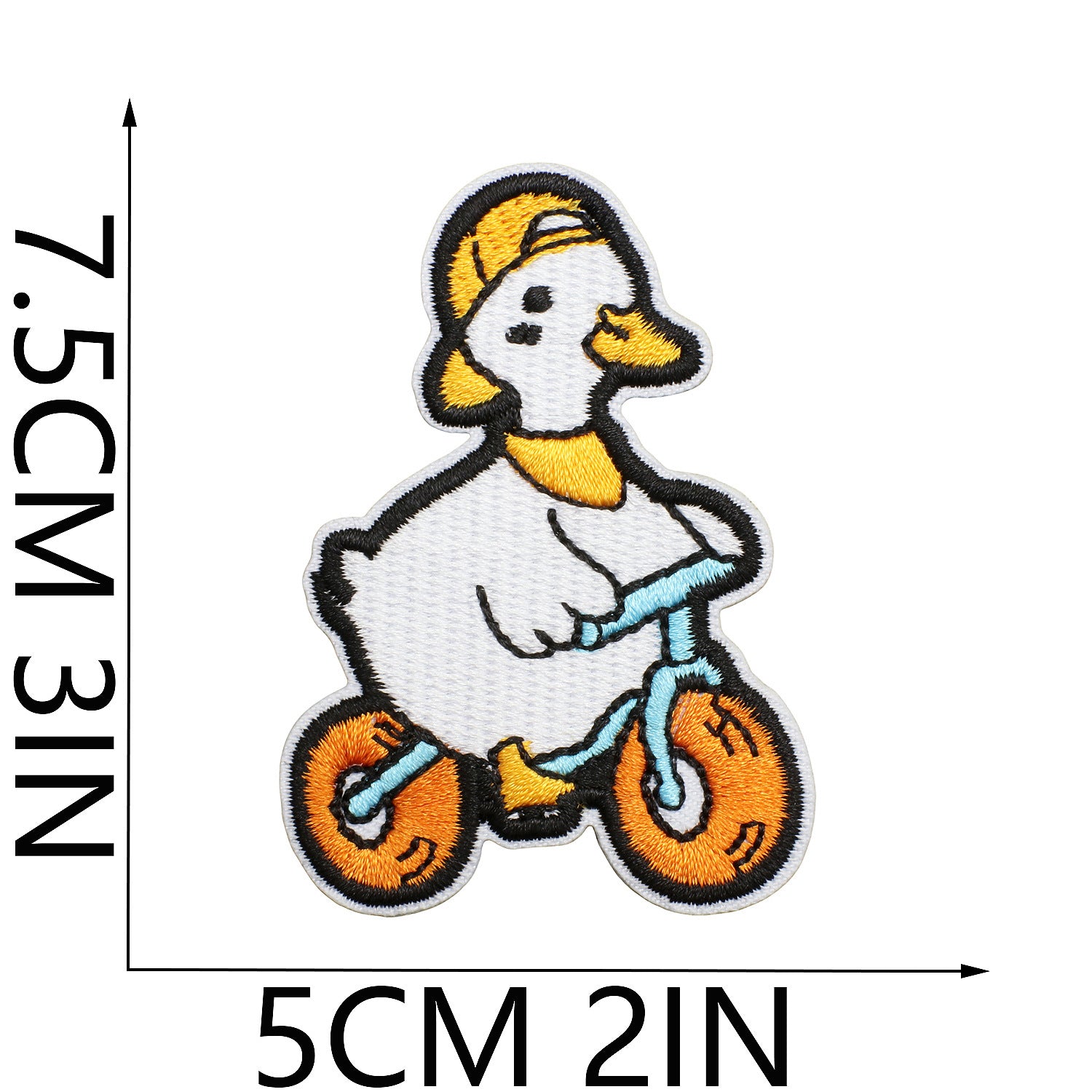 Wholesale Cute duck embroidered patch for children's clothes