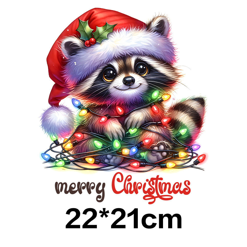 Wholesale 10pcs Fun Raccoon  UV DTF Ready to Press Transfers Wraps