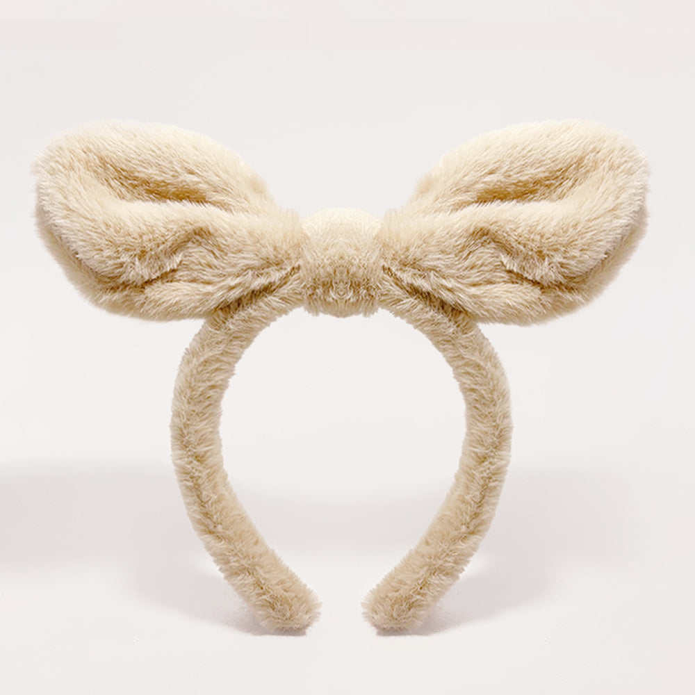 Wholesale Cute Cat Ears Plush Face Wash Hair Band
