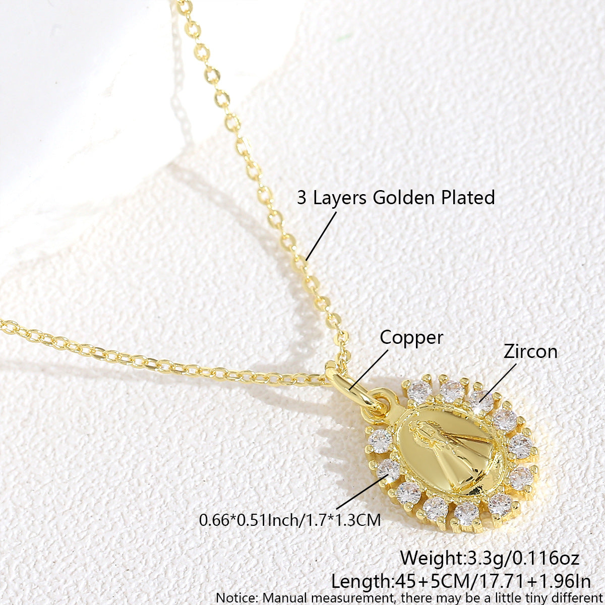 Wholesale Diamond encrusted round card character choker necklace