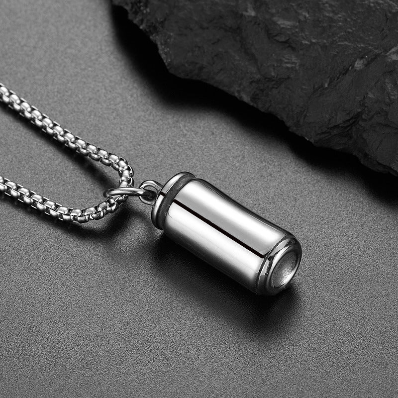 Wholesale Titanium Steel Pull Tab Can Pendant Necklace