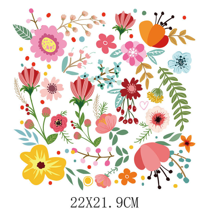 Wholesale Flower and butterfly  UV DTF Ready to Press Transfers Wraps