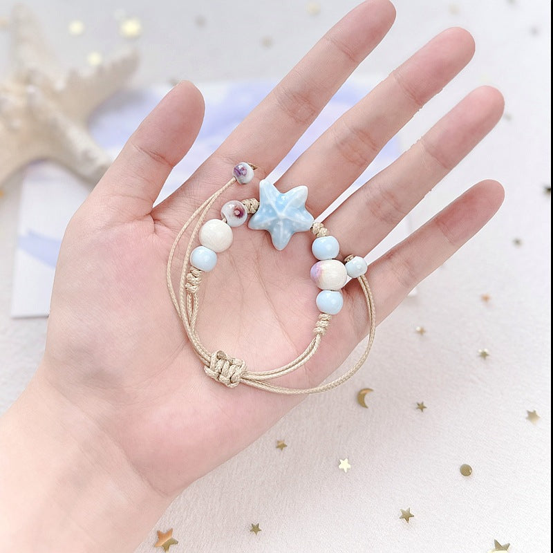 Wholesale Ceramic Ocean Adjustable Bracelet