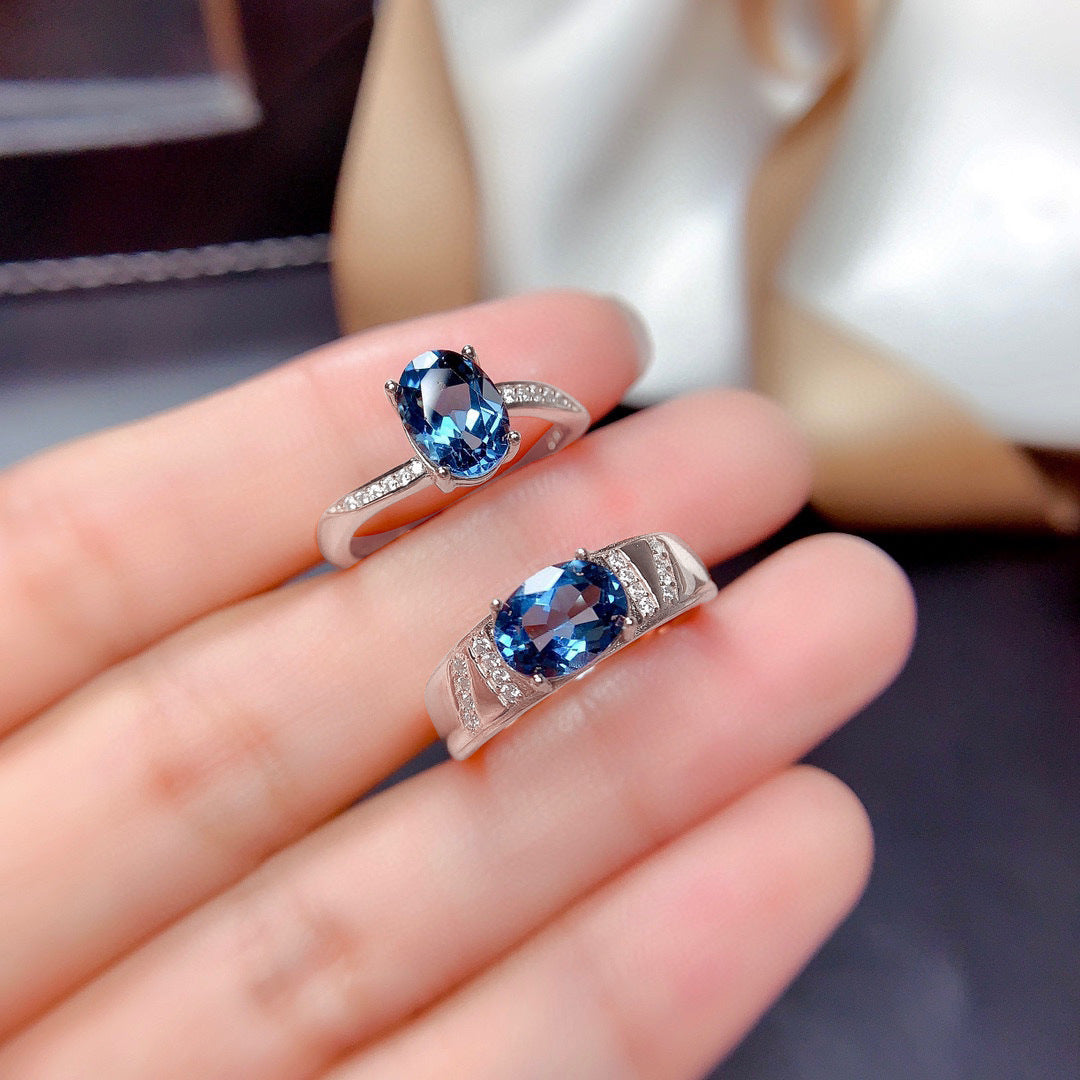 Wholesale Copper Simulated Sapphire Rings