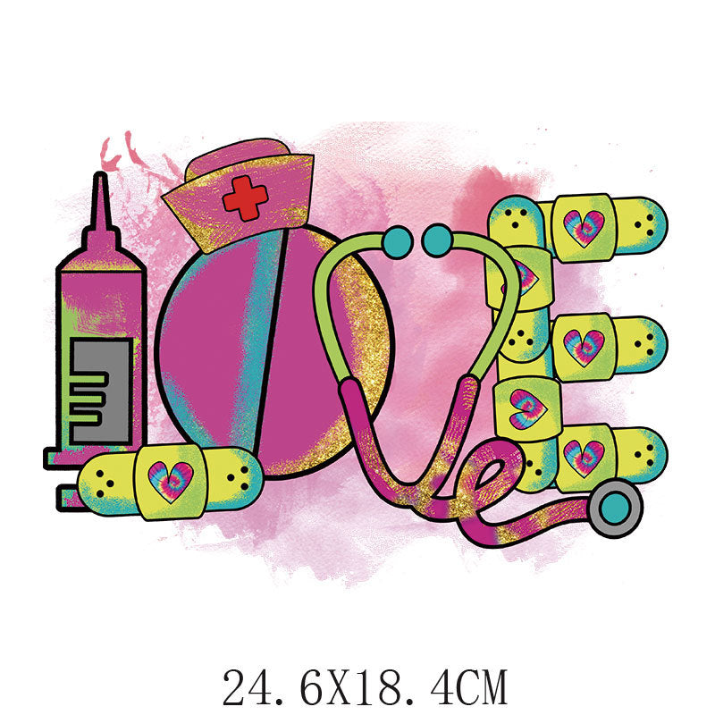 Wholesale Doctor and nurse heat transfer printing   UV DTF Ready to Press Transfers Wraps