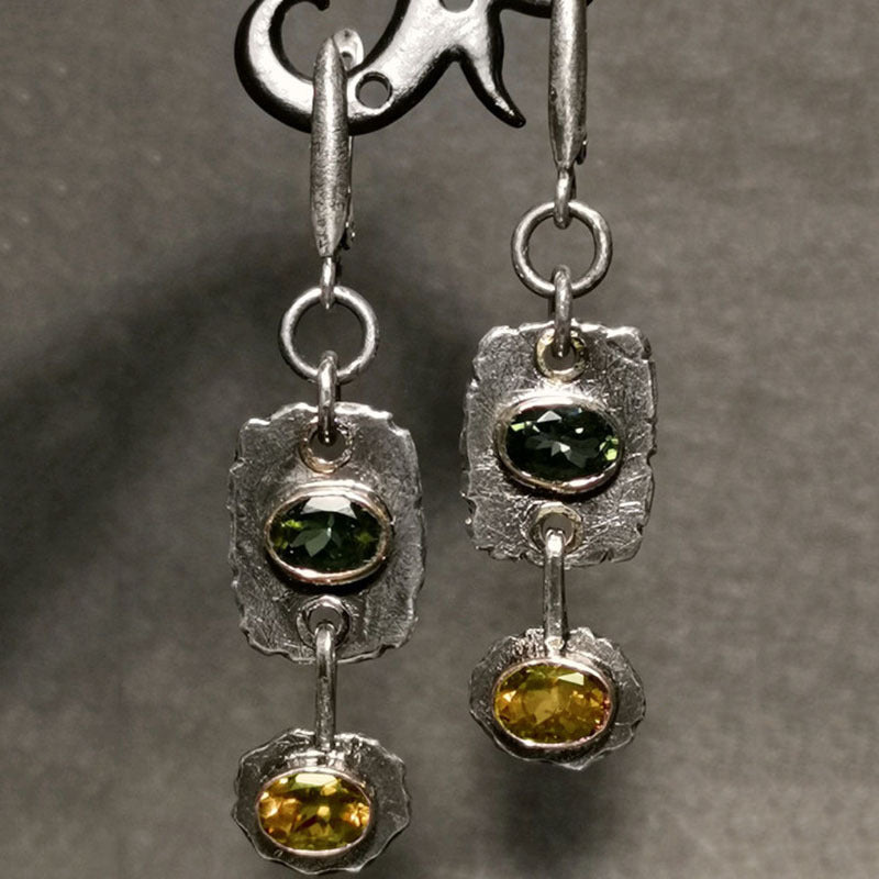 Wholesale Zirconia Vintage Metal Earrings