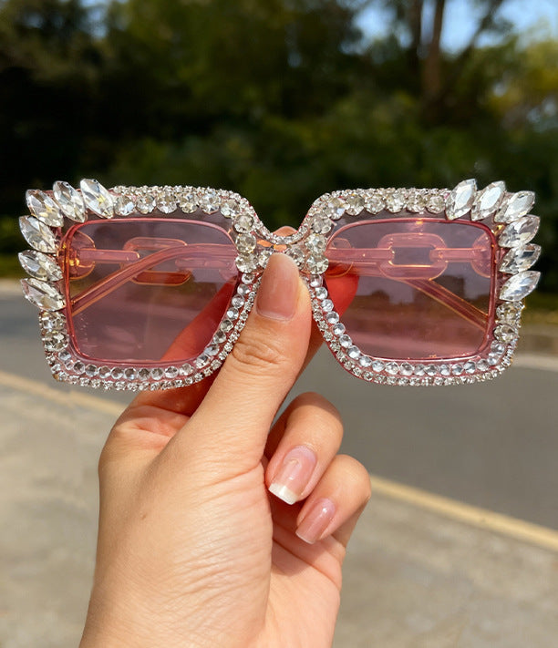 Wholesale Inlaid with diamonds Men' s/ women' s sunglasses