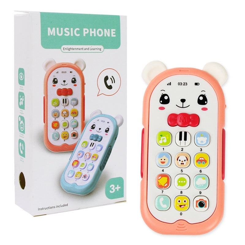 Wholesale Plastic Children's  Toys Simulated Lighting, Music, Baby Soothing Small Mobile Phones