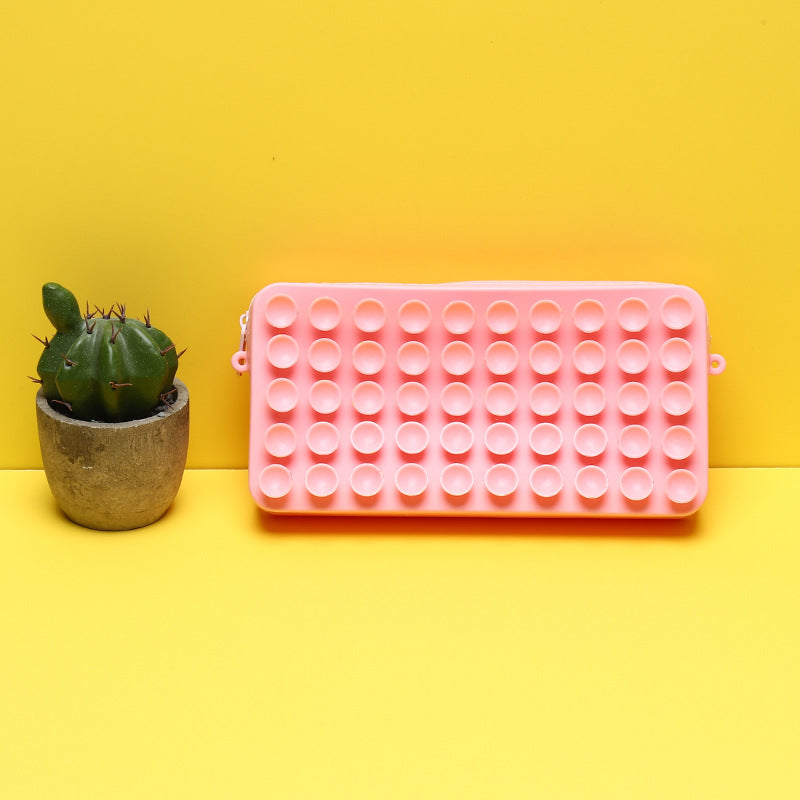 Wholesale Silicone Decompression Suction Cup Pen Bags