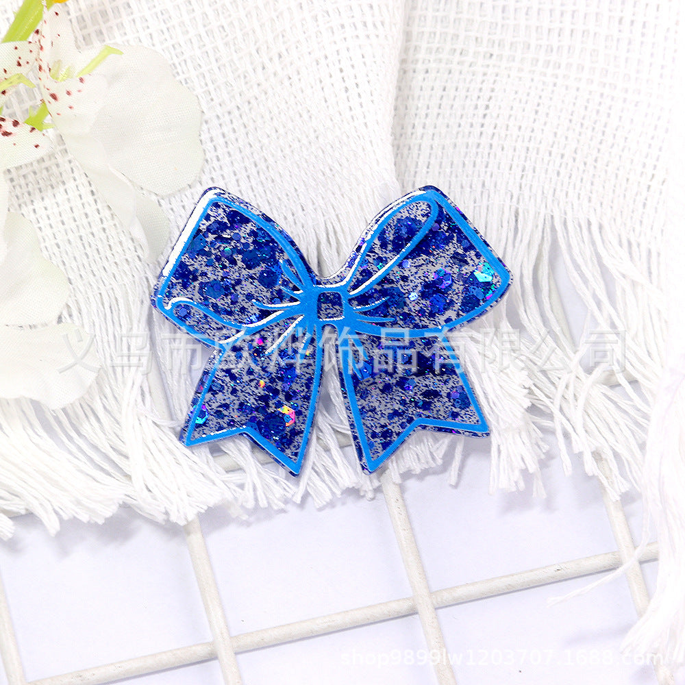 Wholesale 10pcs New cartoon bow bag accessories acrylic cute things DIY patch accessories