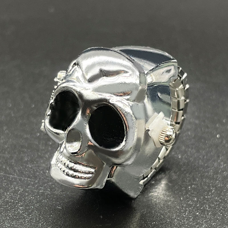 Wholesale 【Ring Watch】Skull Ring Flip Watch