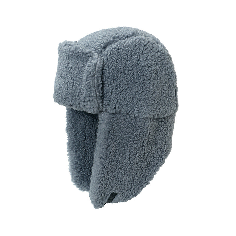 Wholesale Winter Lamb Wool Ear Protection and Cold-proof Plush Hat
