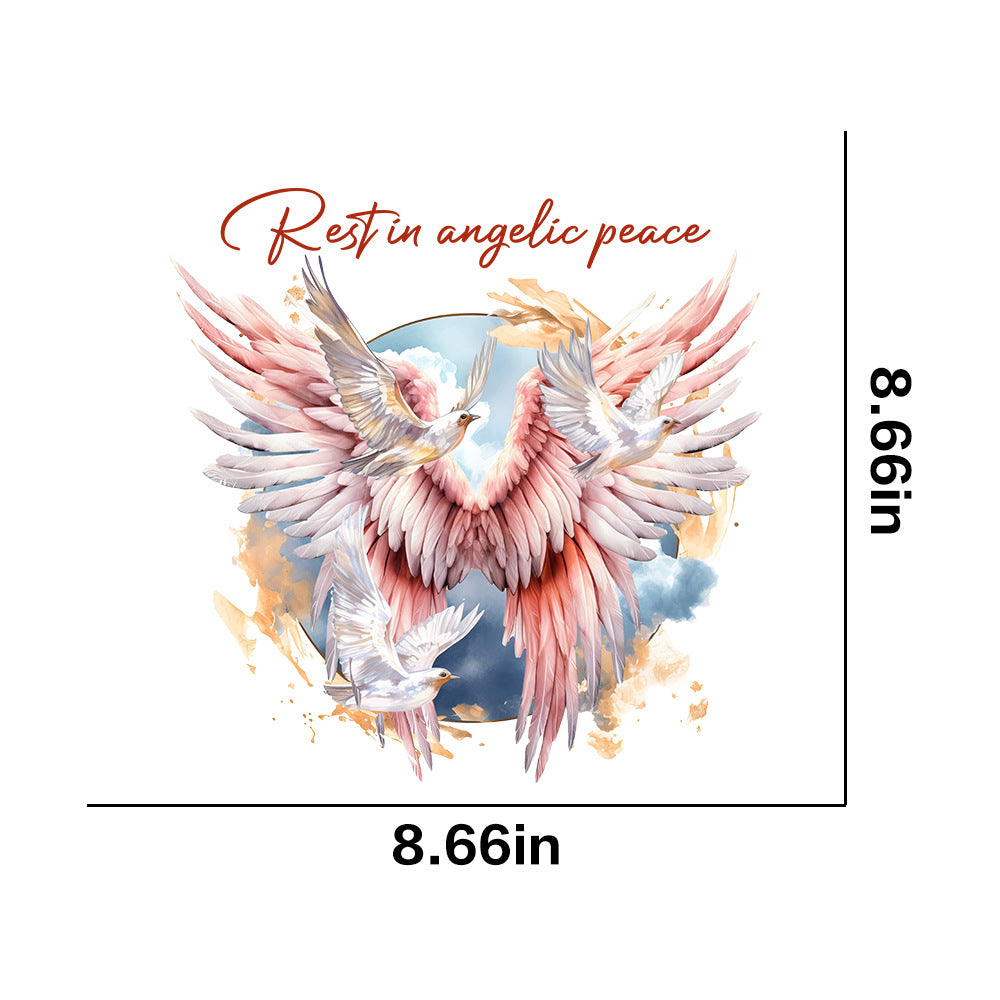 Wholesale 10pcs Angel Wings UV DTF Ready to Press Transfers Wraps