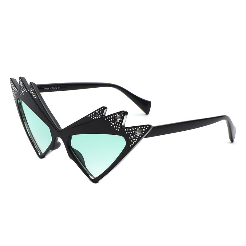 Wholesale Diamond Inlaid Butterfly PC Sunglasses