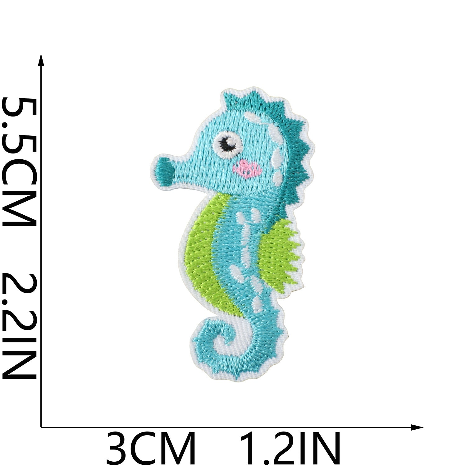 Wholesale Trendy Ocean Party Embroidered Patches For Kids Clothing Cartoon Shark Dolphin Fashion Accessory