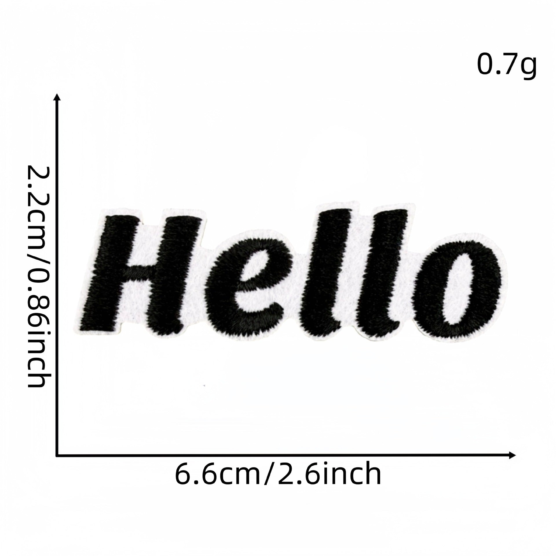 Wholesale Cartoon Hello Embroidered Patch For Everyday DIY Decoration Clothing Accessory