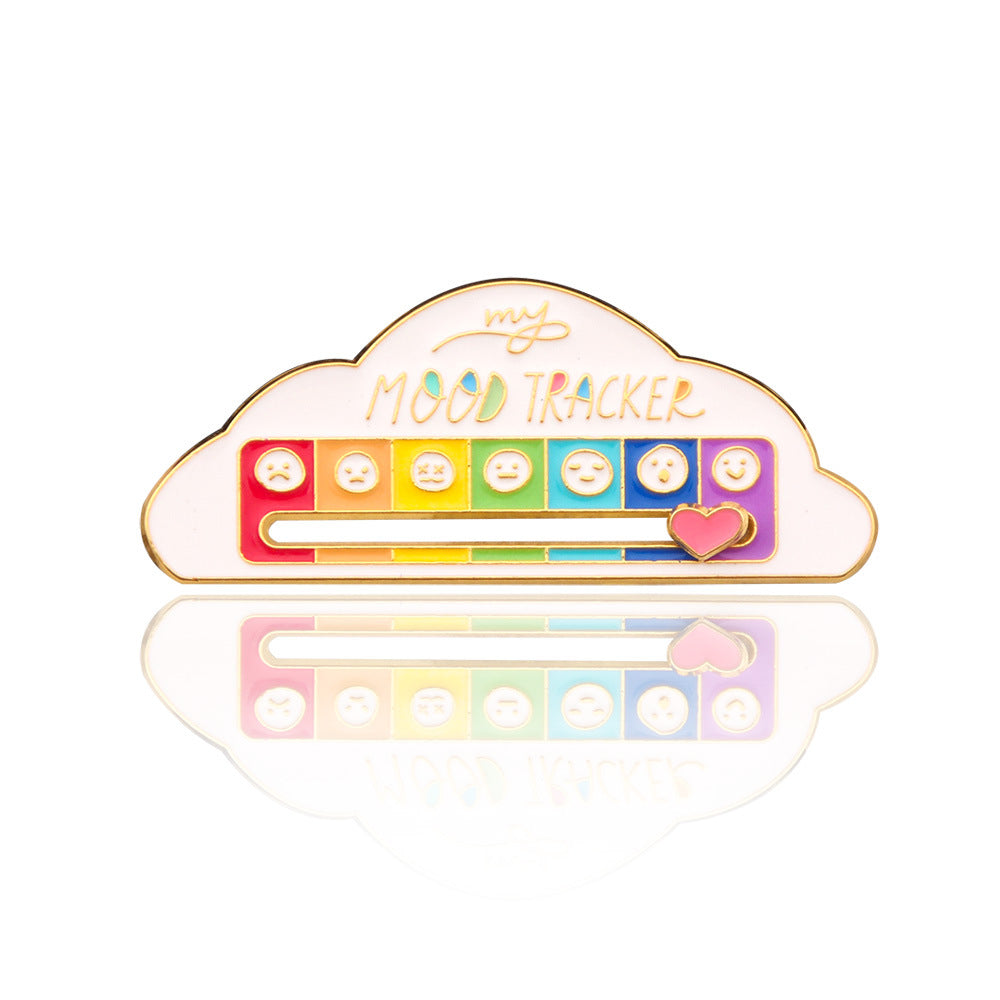 Wholesale Mood Expression Battery Power Creative Brooch