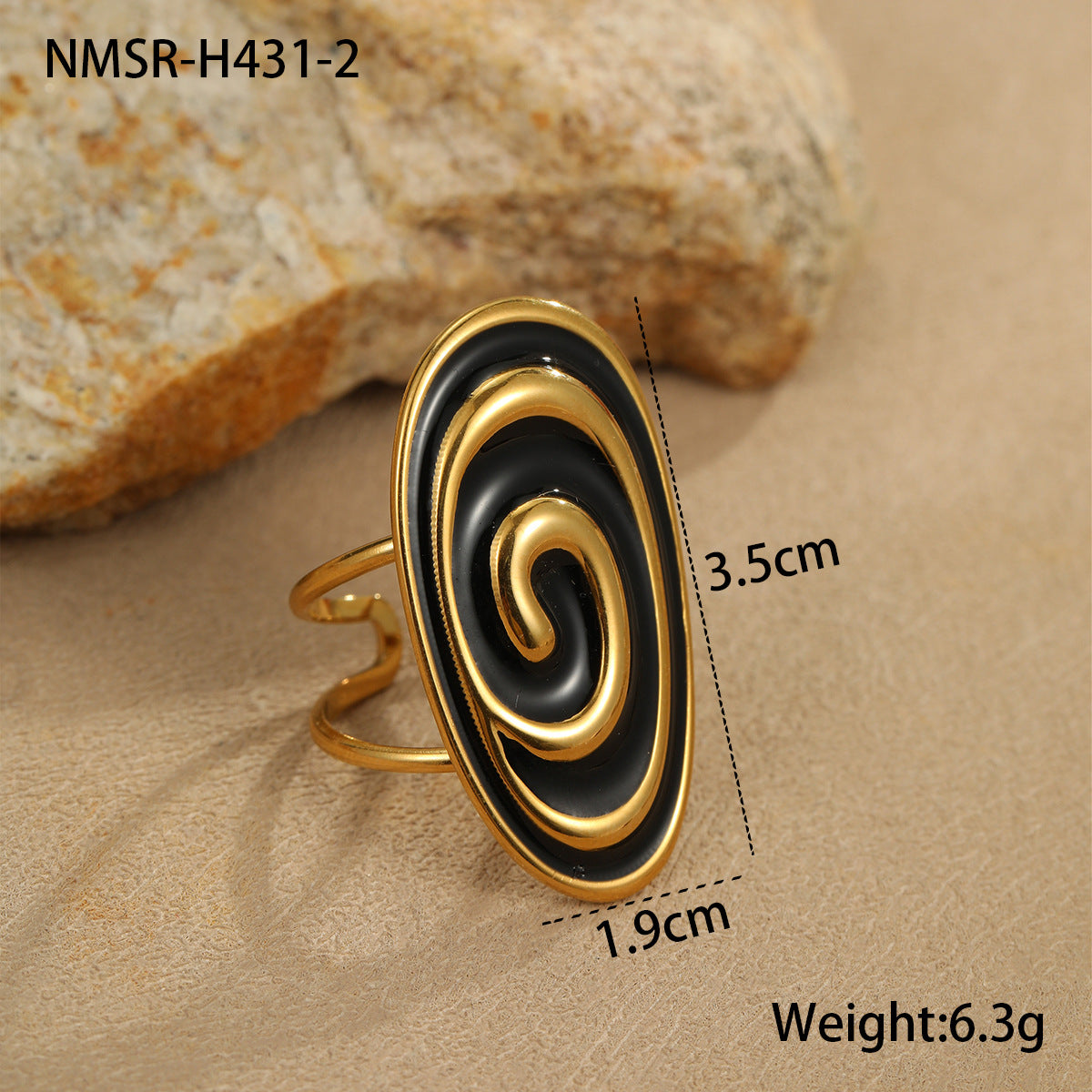 Wholesale Black heart-shaped Stainless Steel Earrings