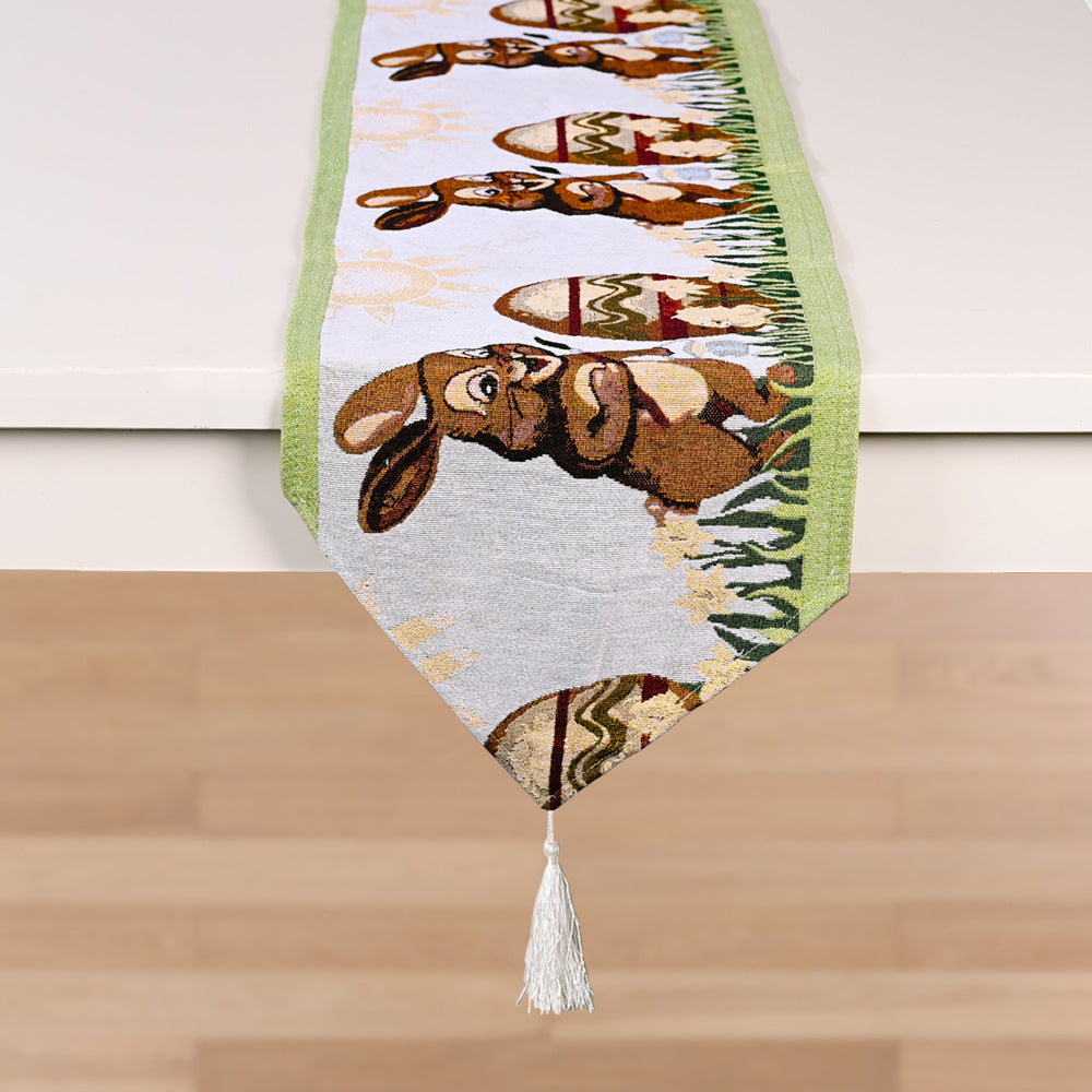 Wholesale of Easter Knitted Fabric Table and Flag Decorations