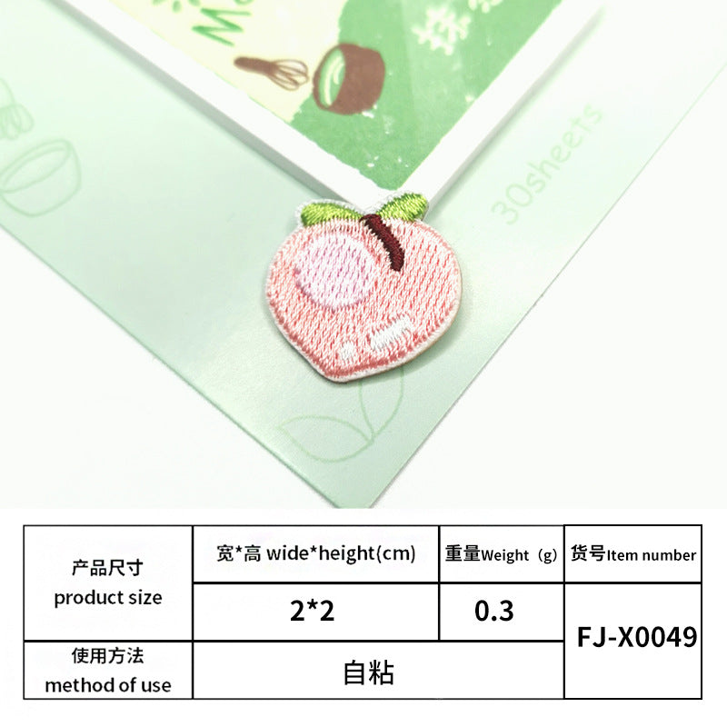 Wholesale Cartoon Fruit Embroidery Decorative Patch