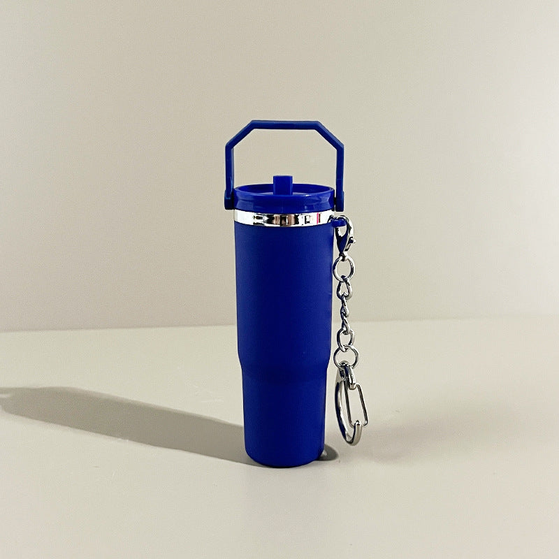 Wholesale Ice Cup Mini Tumbler Cup Keychains with Key Chain Pendant Can Put Lipstick Backpack Small Pendant Can Wrap