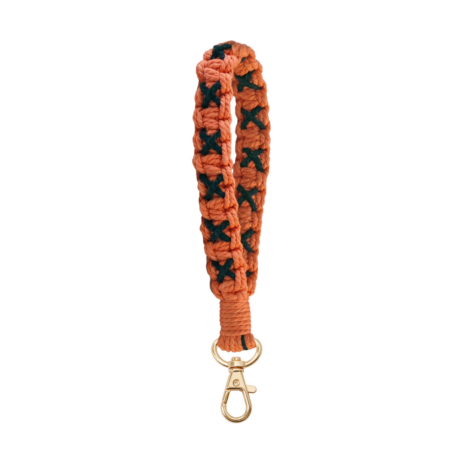 Wholesale Bohemian Style Hand Woven Cotton Rope Alloy Keychains