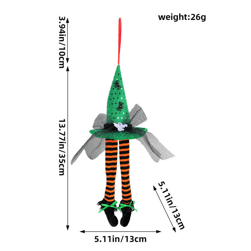 Wholesale New Halloween Witch Hat Long Legs Hanging Window Ornaments