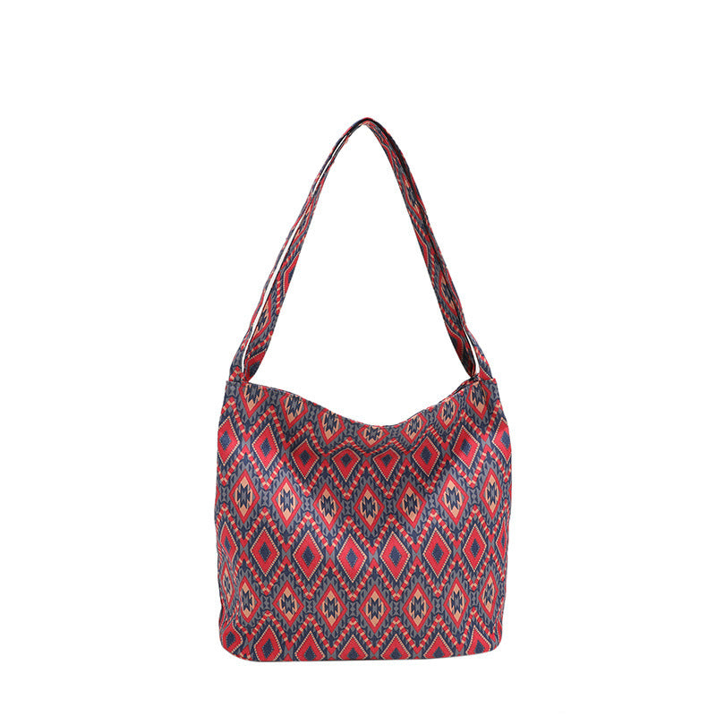 Wholesale Aztec Pattern Ethnic Style Retro Handbag Canvas Bag