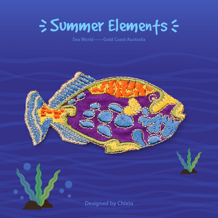 Wholesale 10pcs Sea Embroidered Clothing Patches