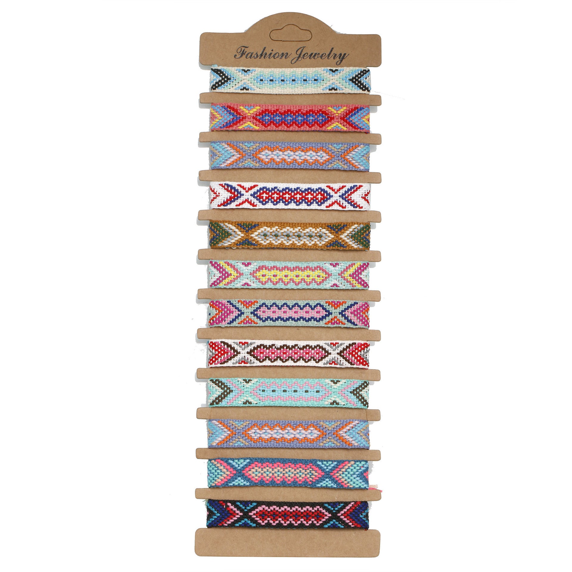 Pulsera de amistad aztecas de 12 piezas al por mayor 12pcs/set tejido a mano