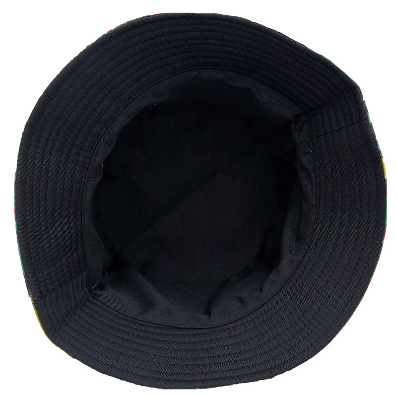 Wholesale Flamingo Printed Double-sided Polyester Fisherman Hats